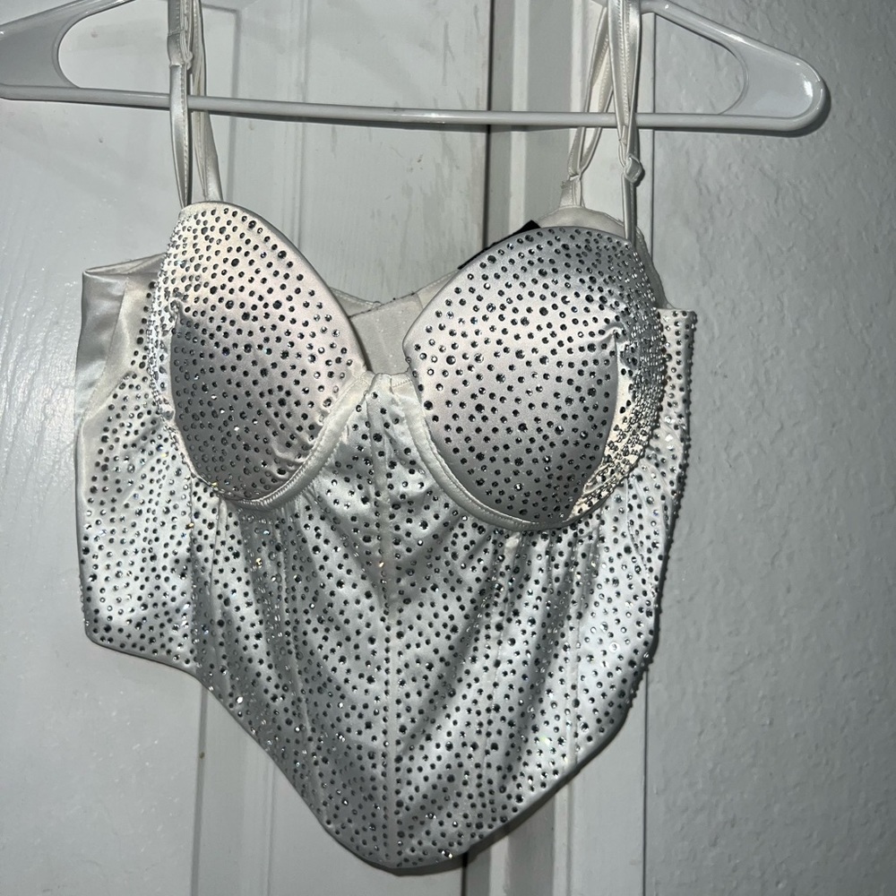 White Sparkly Top